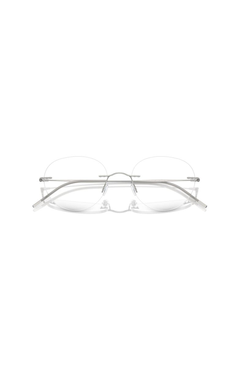Giorgio Armani 50mm Phantos optical glasses, Alternate, color, Silver