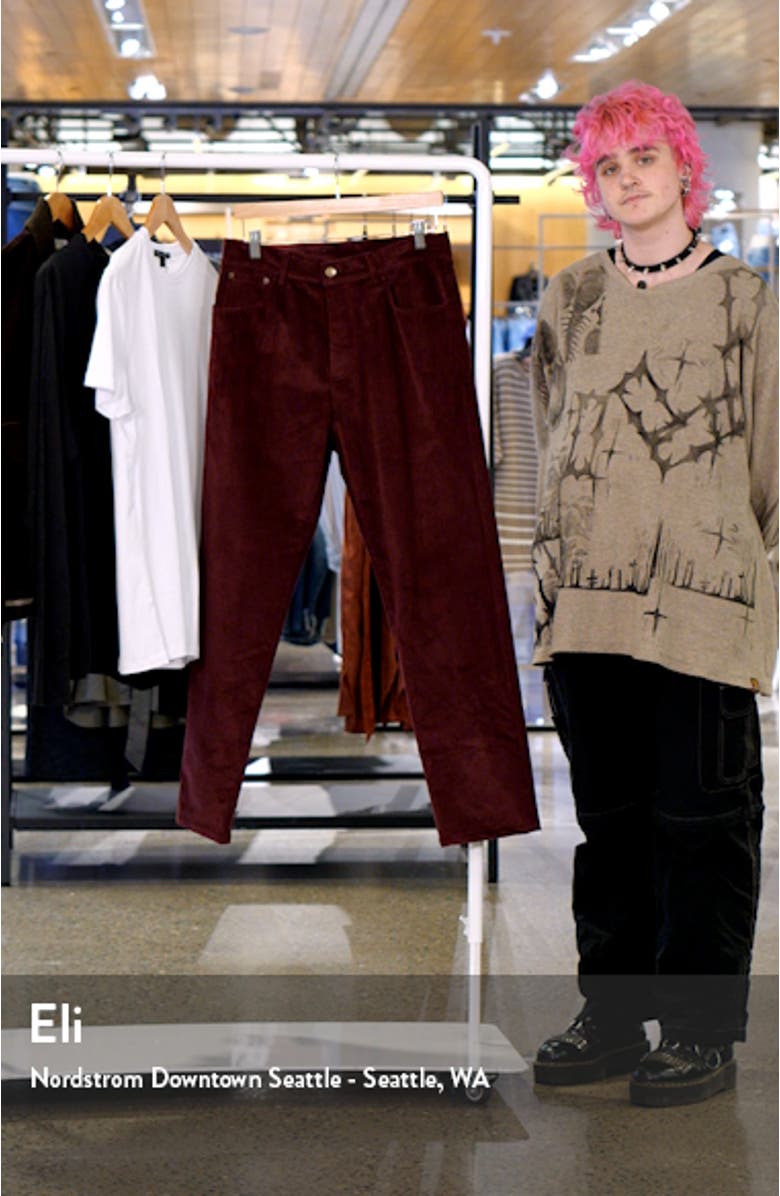Corduroy Slim Fit Five-Pocket Pants, sales video thumbnail