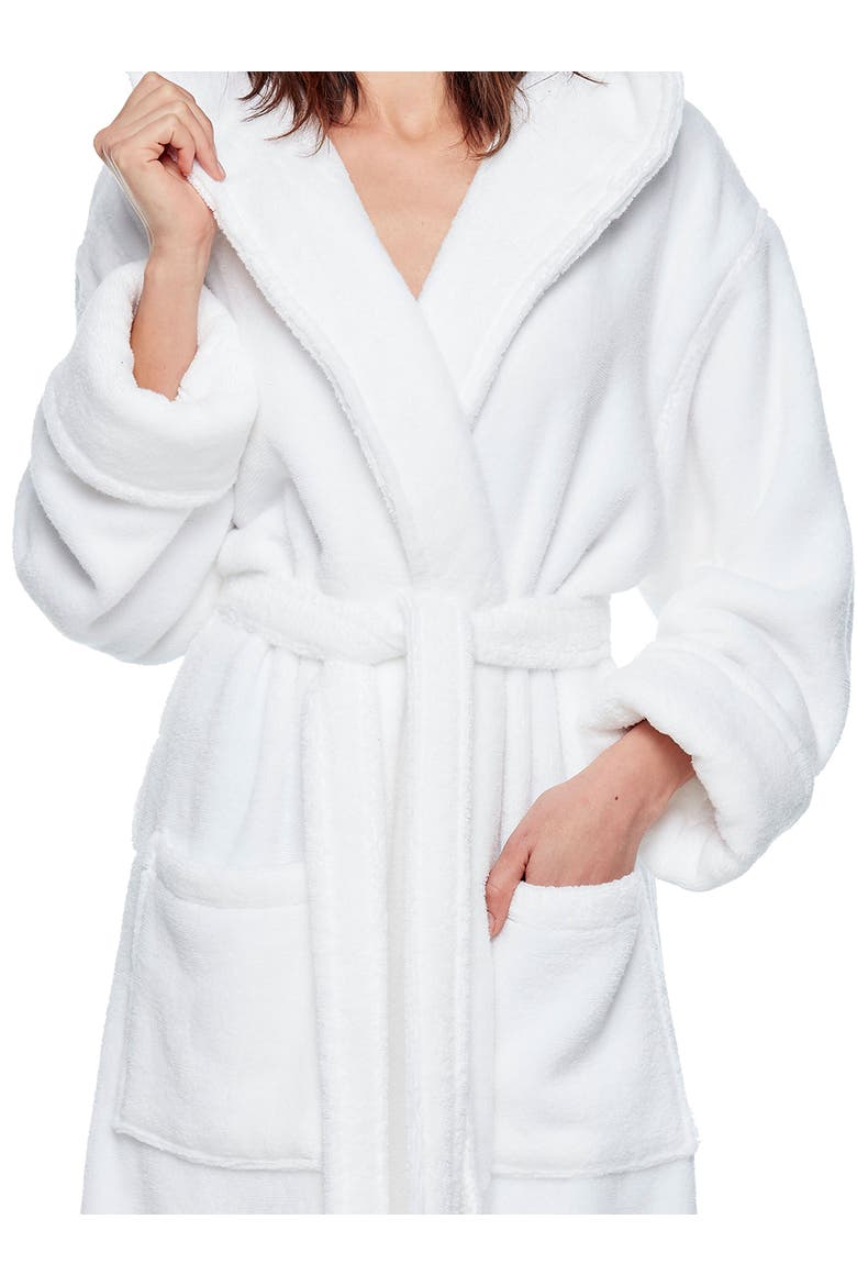 Softy Womens Ankle Length Long Cotton Robe, Alternate, color, White