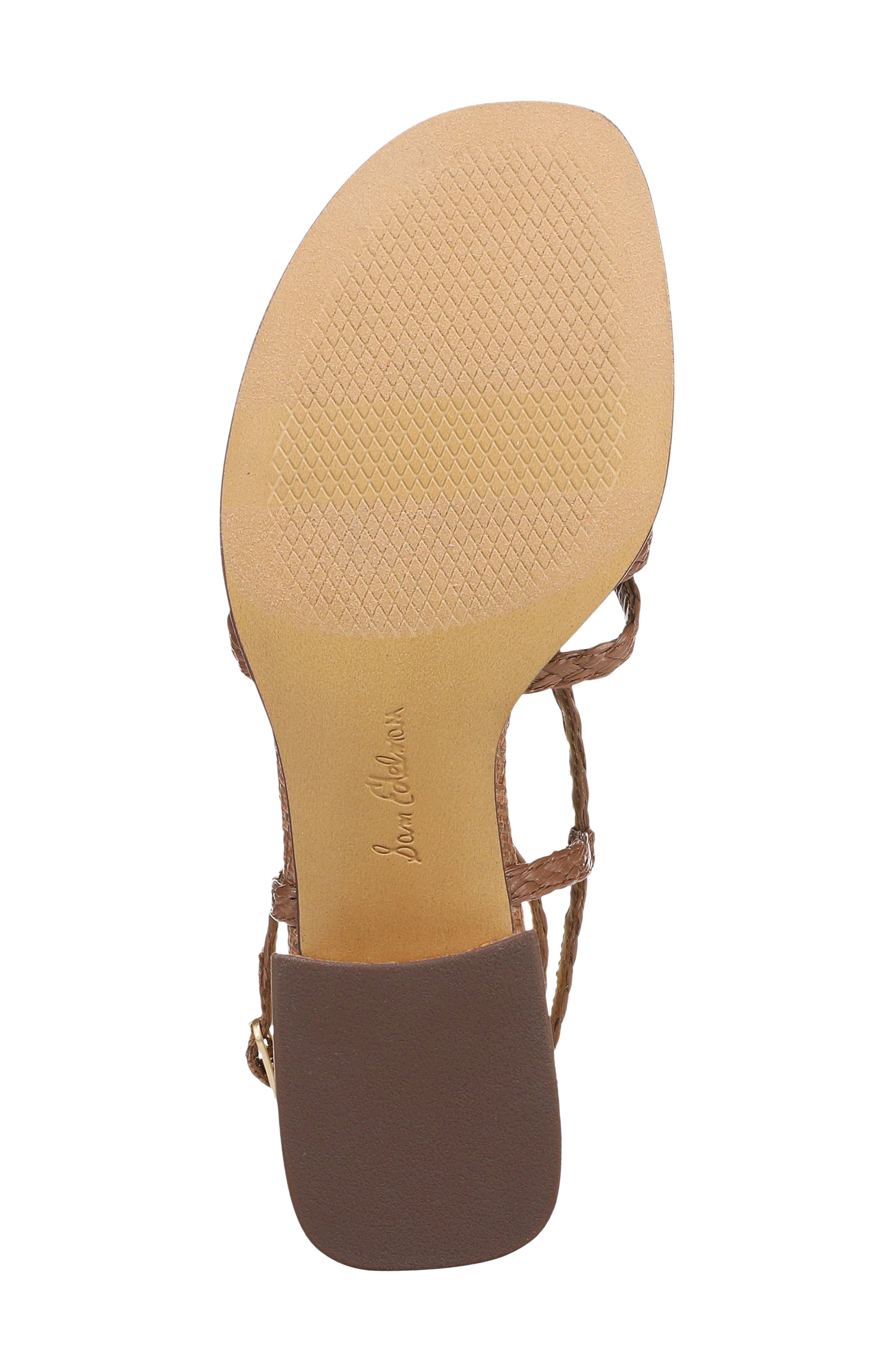 Sam Edelman Fletcher Ankle Strap Sandal, Alternate, color, Rich Cognac