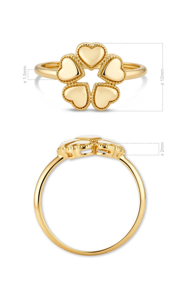Heart Ring in 14K Gold, Alternate, color, Yellow Gold