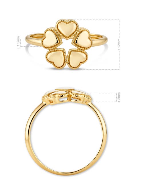 Devata Heart Ring In Yellow Gold