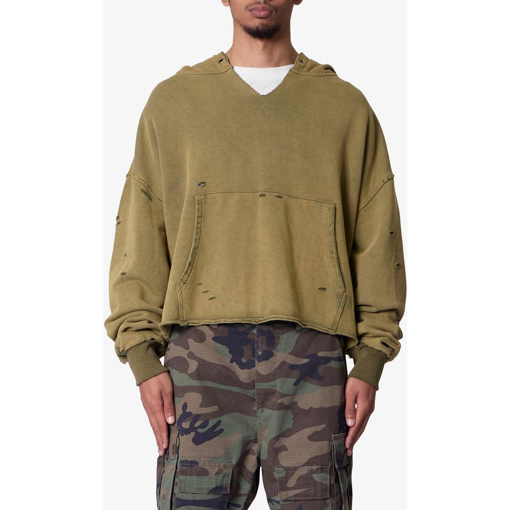 Mnml Destroyed V-neck Hoodie