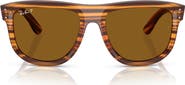 Ray-Ban 56mm Polarized Square Sunglasses