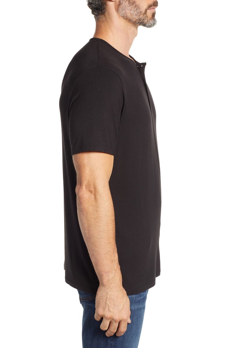 Stone Rose Short Sleeve Stretch Modal Henley, Alternate, color, 