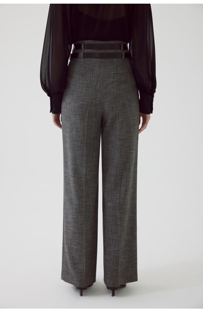 Exquise Belted Pants, Alternate, color, Anthracite