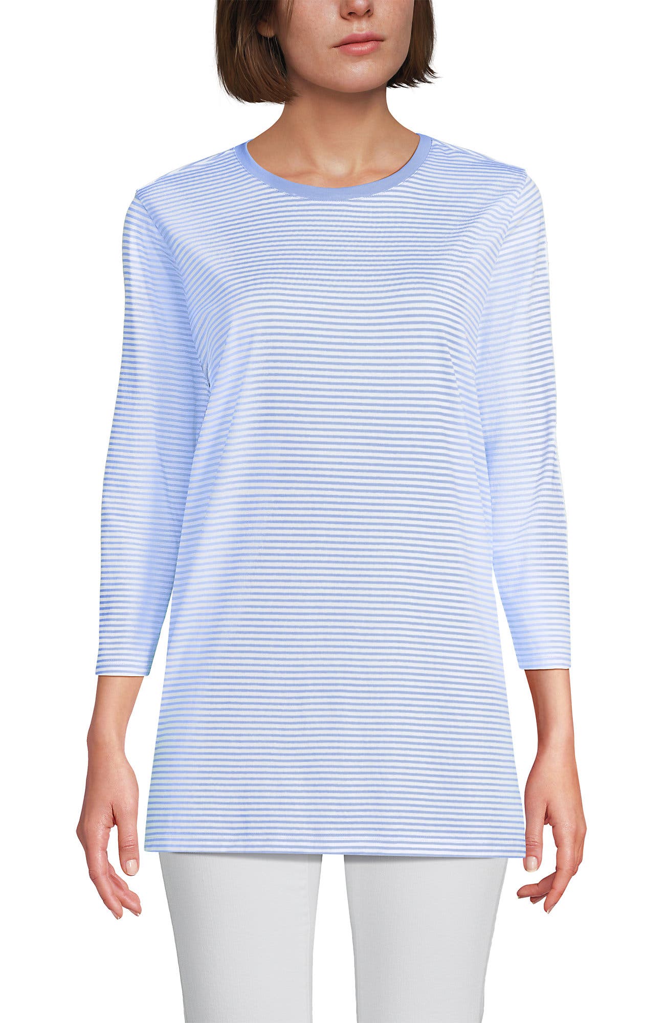 Light Sea Blue Micro Stripe