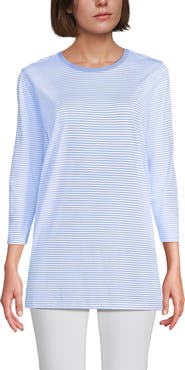 Lands' End 3/4 Sleeve Cotton Supima Tunic