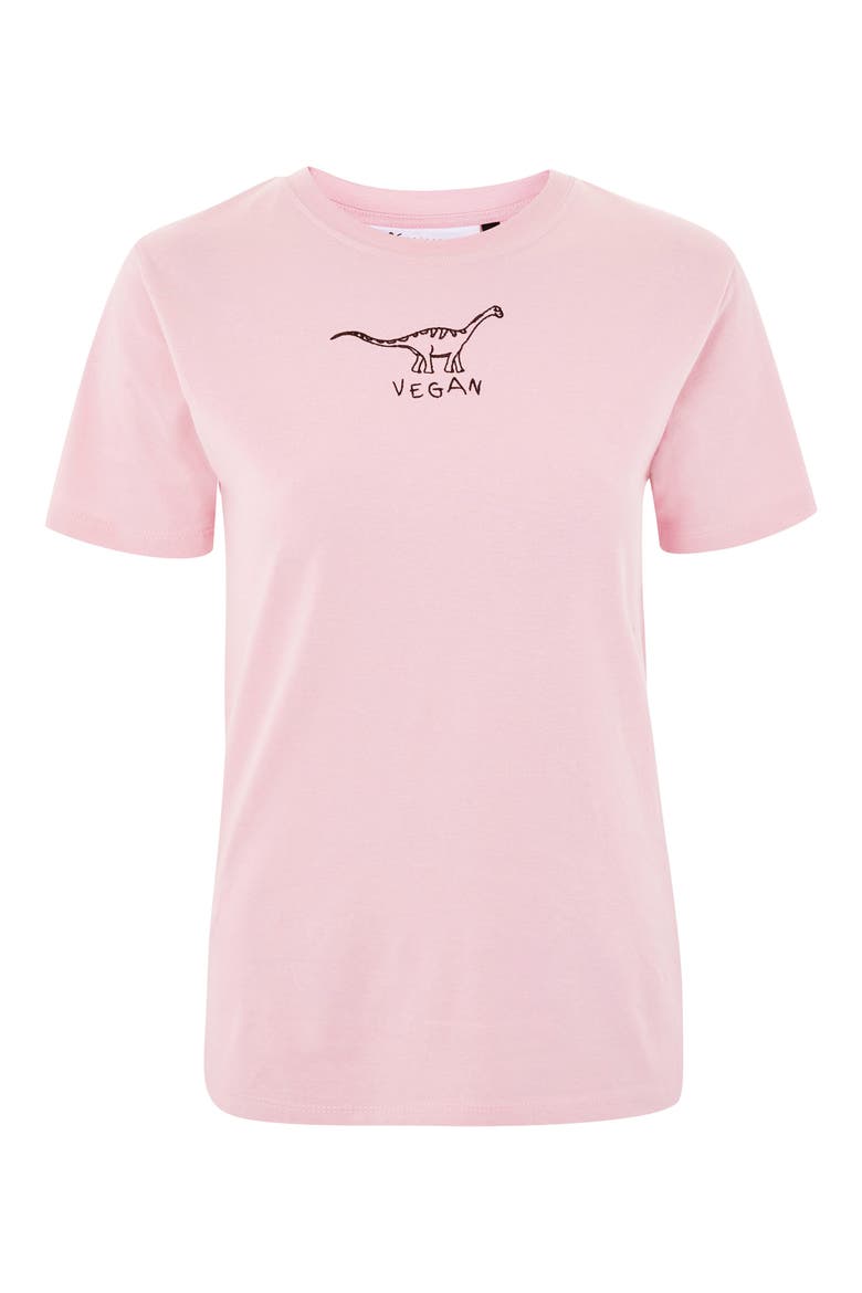 by Tee & Cake Vegan Dino T-Shirt, Alternate, color, PINK