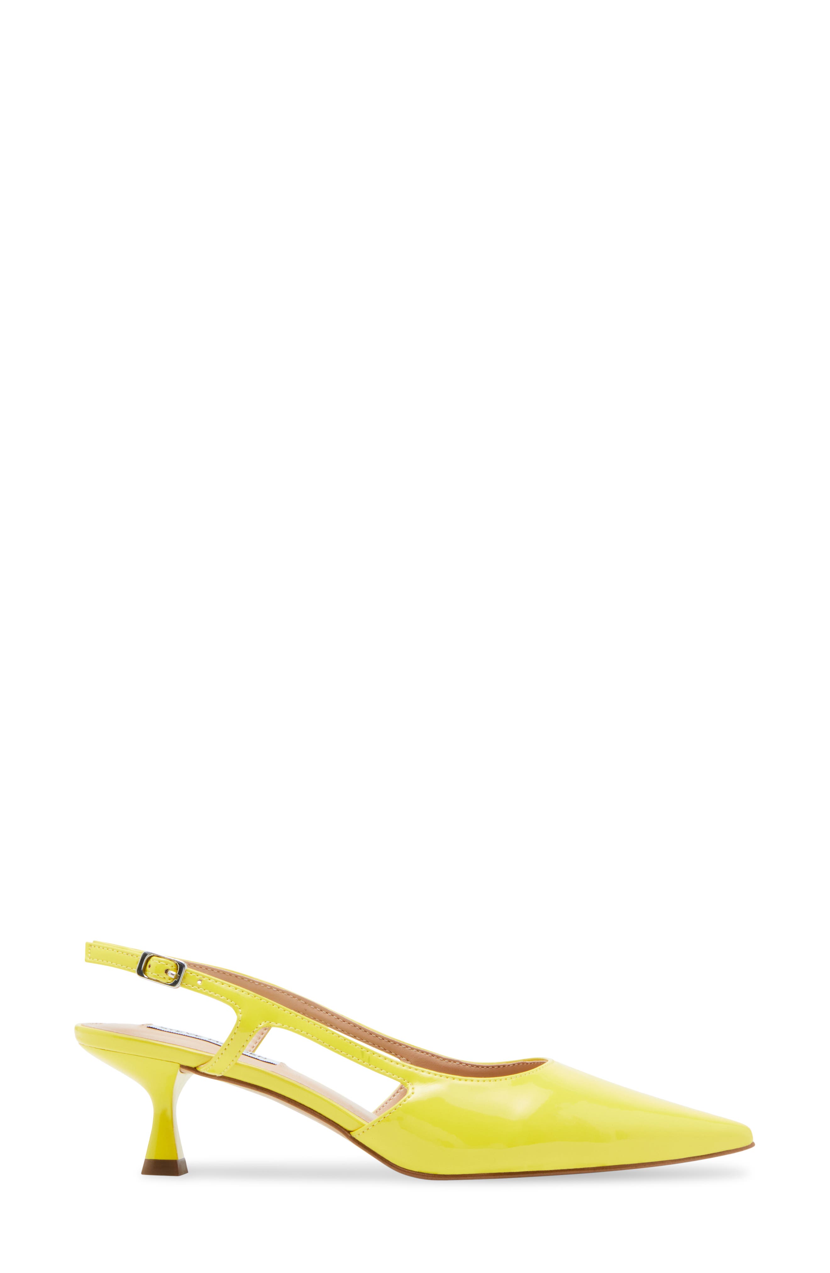 Legaci Kitten Heel Pointed Toe Pump, Alternate, color, YELLOW PATENT