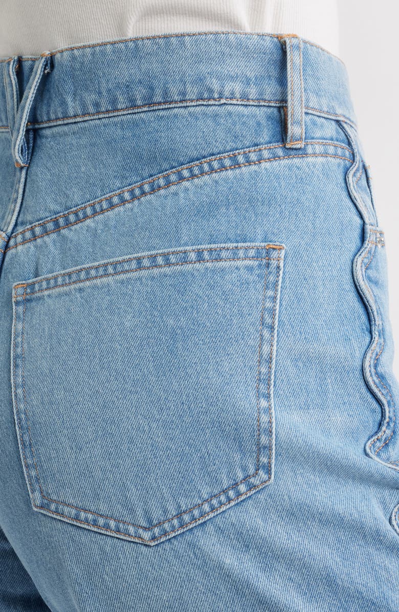 Veronica Beard Taylor Crop Wide Leg Jeans, Alternate, color, Nova