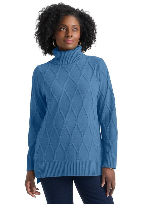 Cable Turtleneck Sweater (Plus Available)