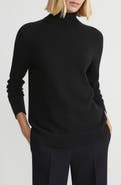 Lafayette 148 New York 148 New York Metallic Trim Cashmere Turtleneck Sweater
