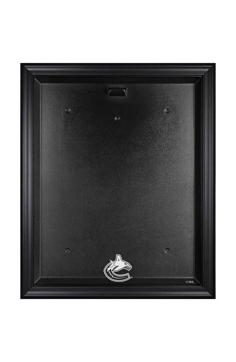FANATICS AUTHENTIC Vancouver Canucks Black Framed Logo Jersey Display Case, Main, color, 