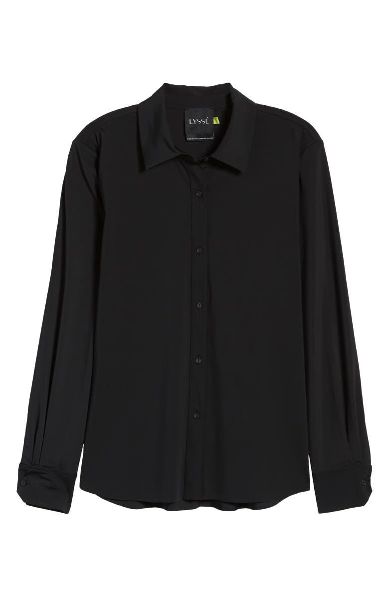 Lysse 'Lyssentials Connie Slim Fit Button-Up Shirt, Alternate, color, Black