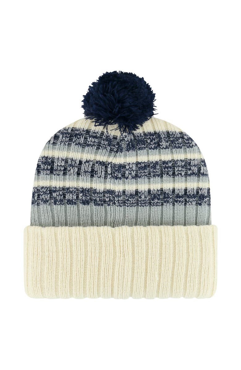 '47 Men's '47 Cream Toronto Maple Leafs Tavern Cuffed Knit Hat with Pom, Alternate, color,