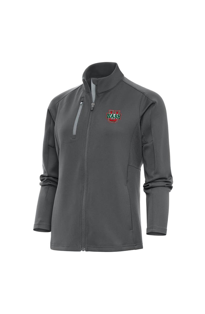 ANTIGUA Women's Antigua Pewter Washington-St. Louis Generation Full-Zip Jacket, Main, color,