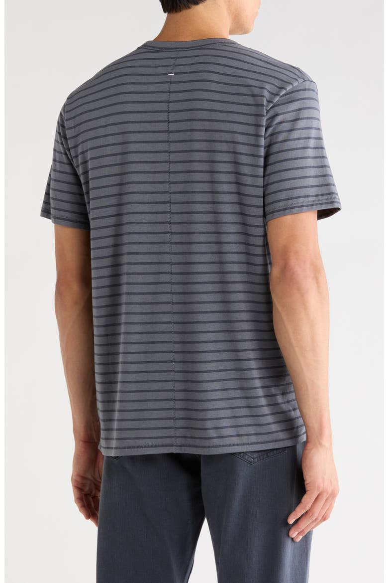 Edmund Stripe Cotton Blend T-Shirt, Alternate, color, SUMMER BLUE