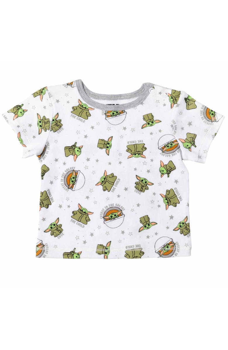 Star Wars Shortall T-Shirt & Hat Set, Alternate, color, Baby Yoda Gray Gray