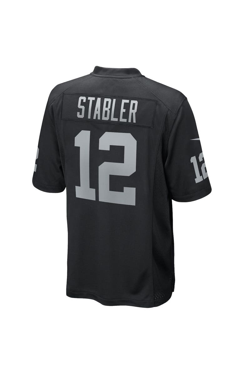 Nike Men's Nike Ken Stabler Black Las Vegas Raiders Game Retired Player Jersey, Alternate, color, 