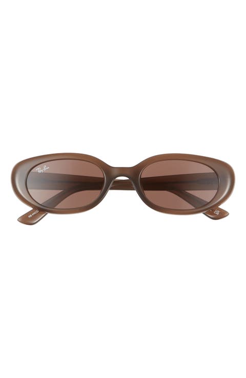 53mm Pillow Oval Sunglasses