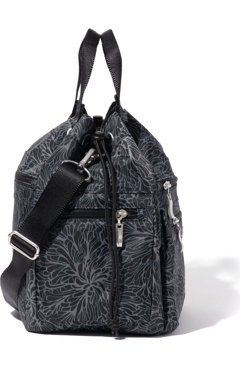 BAGGALLINI Modern Everywhere Drawstring Crossbody Bucket Bag, Alternate, color, Midnight Blossom Print