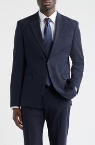 Nordstrom Henrik Trim Fit Solid Stretch Wool Suit Jacket