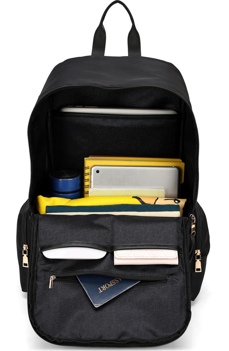 ELLE Rendezvous 25L Twill Backpack, Alternate, color, Black