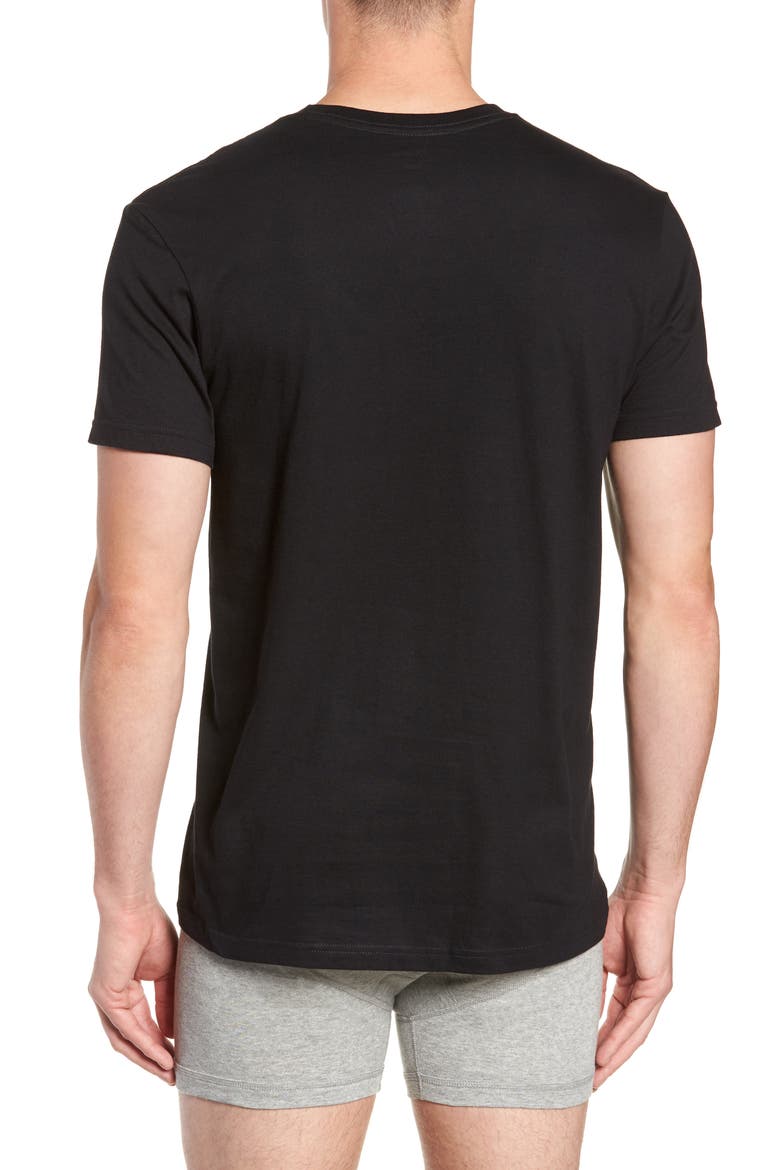 3-Pack Crewneck T-Shirts, Alternate, color, BLACK