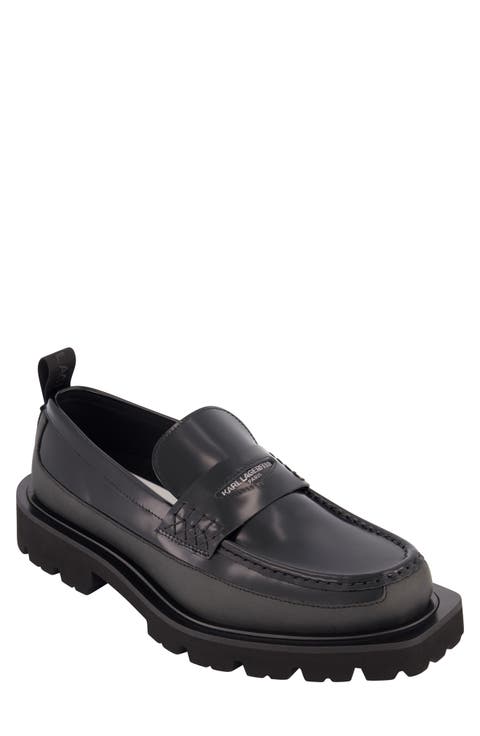 White Label Lug Sole Penny Loafer (Men)
