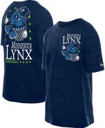 New Era Men's New Era Navy Minnesota Lynx Old School Sport Enzyme Wash Oversized T-Shirt