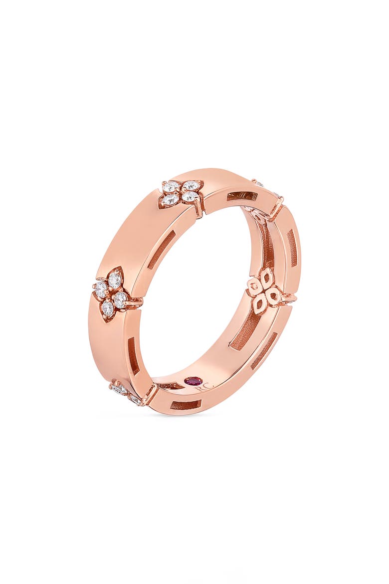 Love in Verona Diamond Band Ring, Main, color, ROSE GOLD/DIAMOND