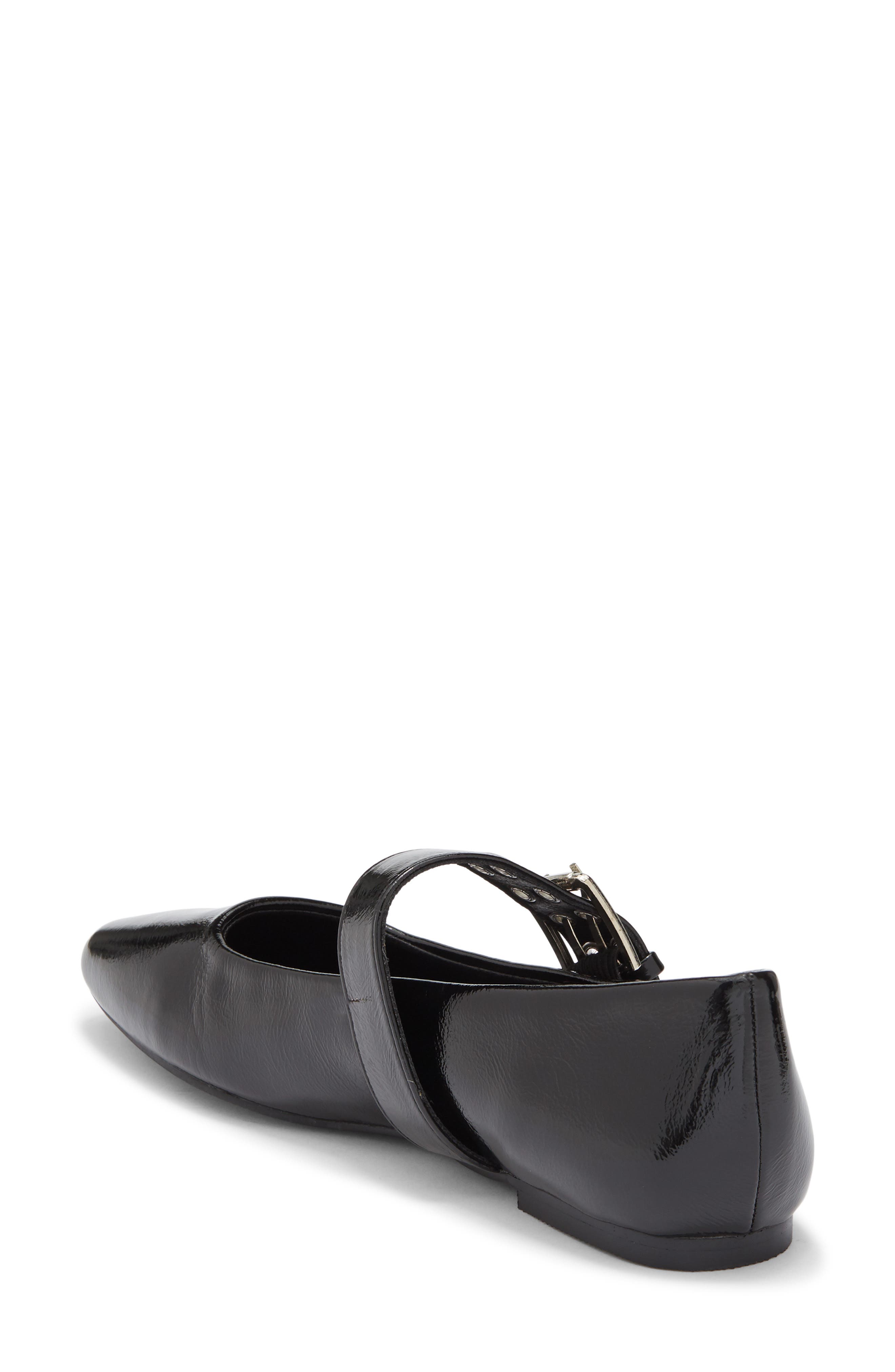 Billini Faris Mary Jane Flat, Alternate, color, Black Crinkle Patent