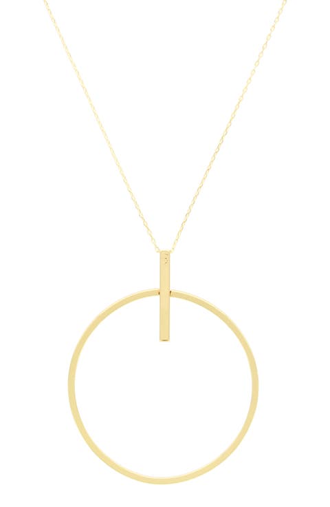 Circle Pendant Necklace
