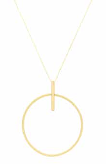 OLIVIA WELLES Circle Pendant Necklace