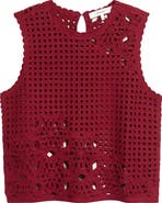 FRAME The Postcard Open Stitch Cotton Tank