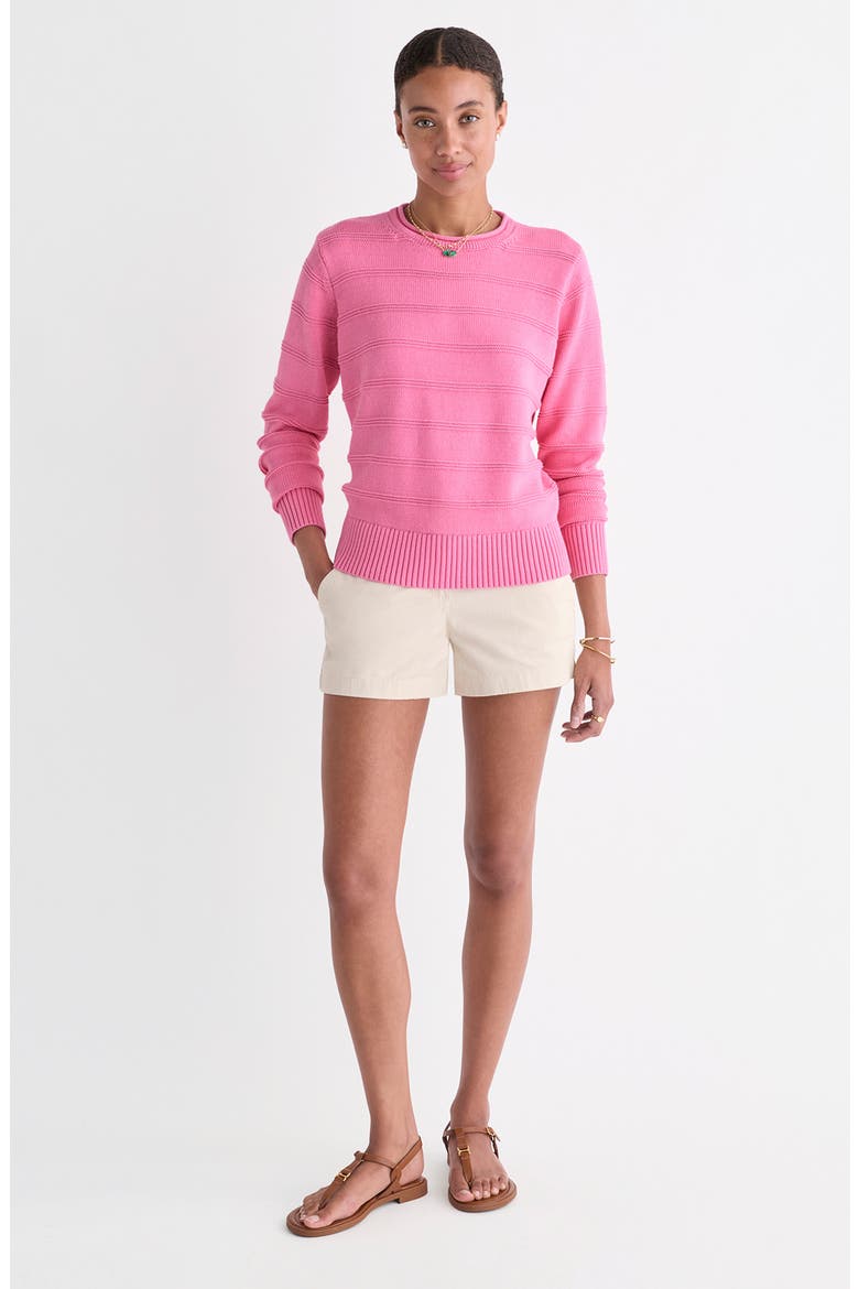 Roll Neck Cotton Sweater, Alternate, color, CUTTY PINK