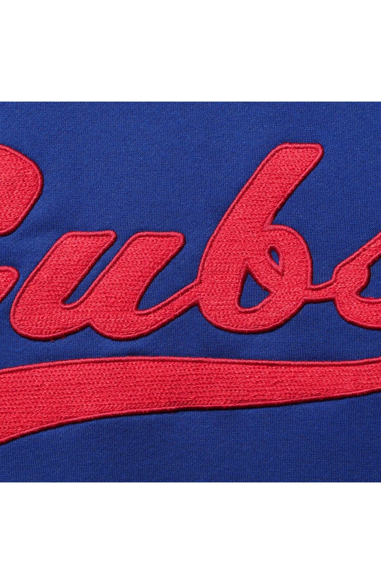 STARTER Women's Starter Royal/Red Chicago Cubs Playmaker Raglan Pullover Sweatshirt, Alternate, color, Royal