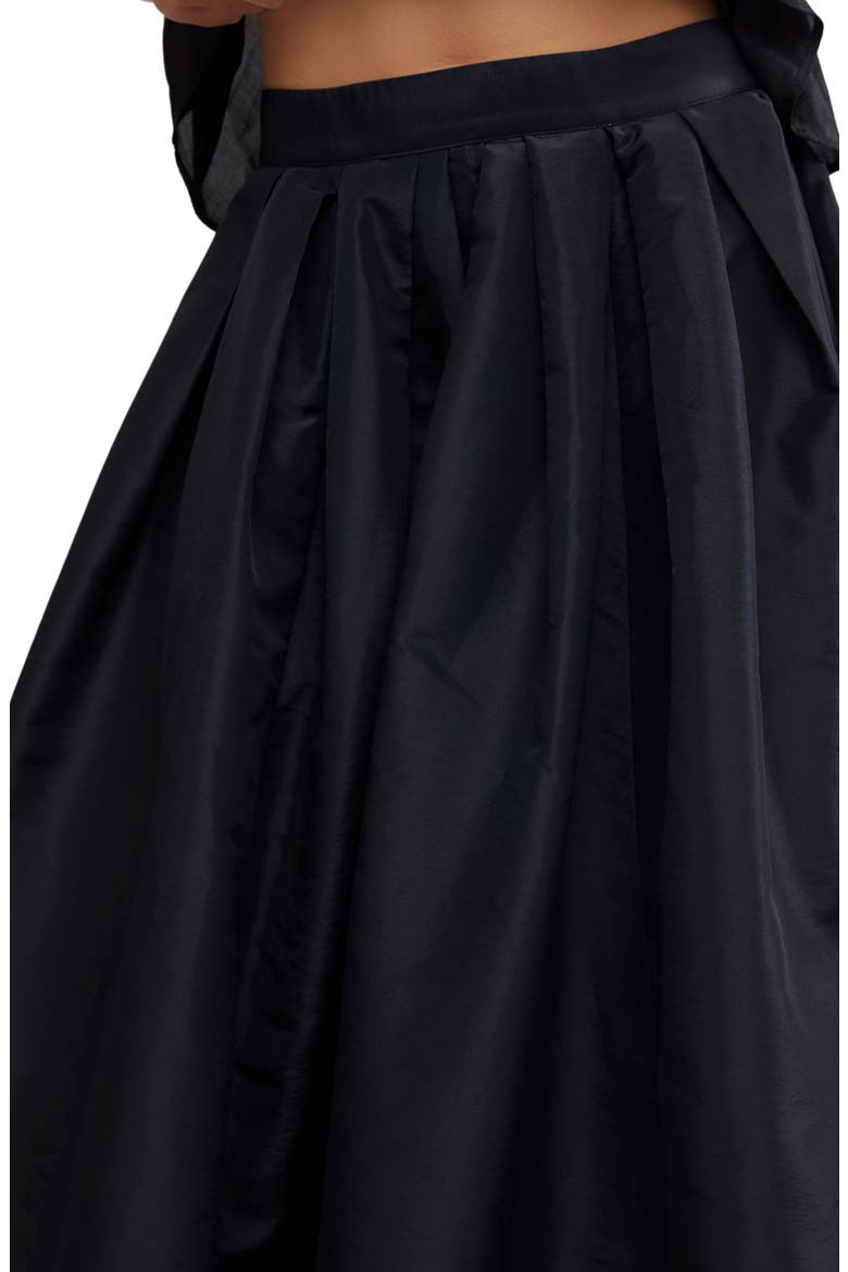 Emilia Crinkle Skirt, Alternate, color, BLACK