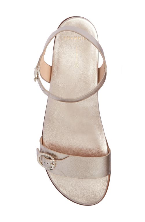 Frankie4 Bree Ankle Strap Sandal In Gold