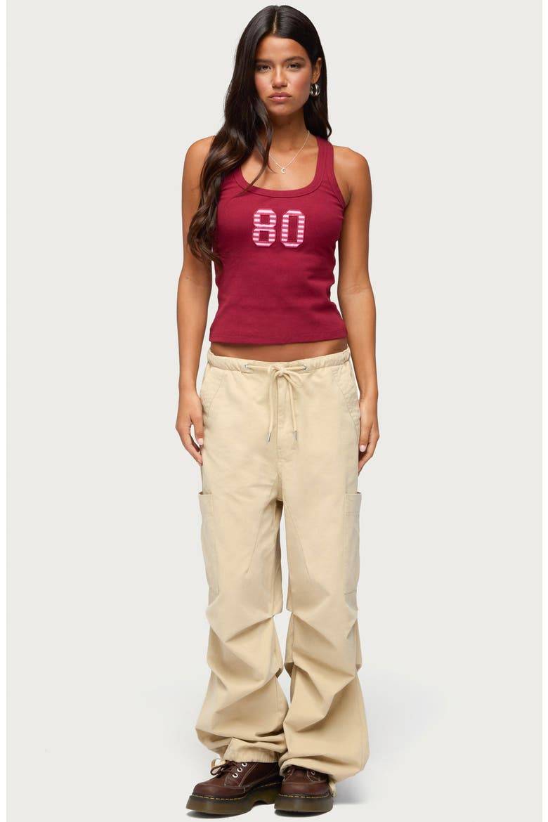Emzi Baggy Cotton Cargo Pants, Alternate, color, BEIGE