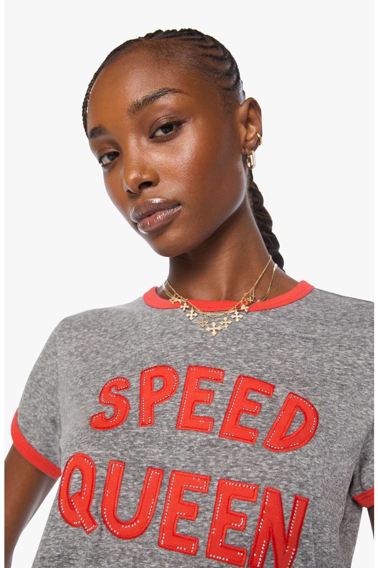 The Boxy Goodie Goodie Graphic Ringer T-Shirt, Alternate, color, SPEED QUEEN