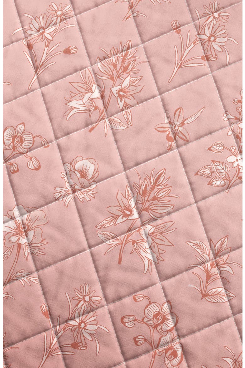 Floral Scalloped Cotton Quilt & Sham Set, Alternate, color, SPRING PETALS PEACH
