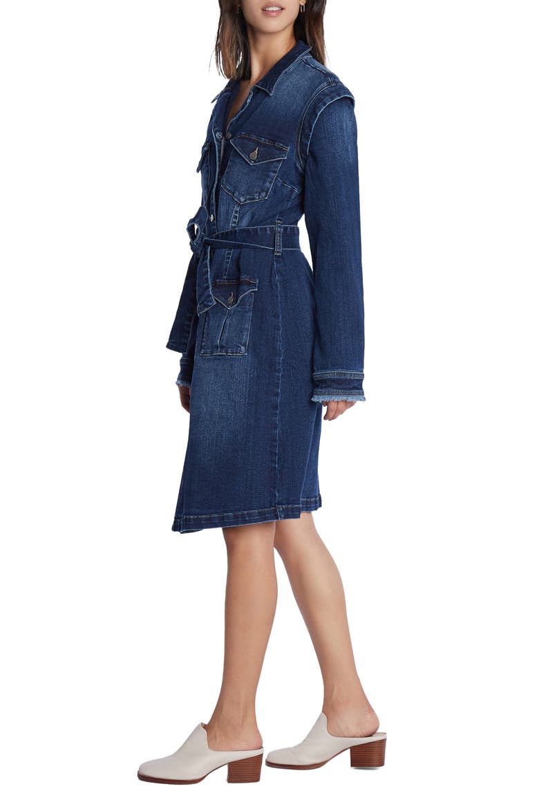 Road Trip Long Sleeve Denim Dress, Alternate, color, SOFT BLUE