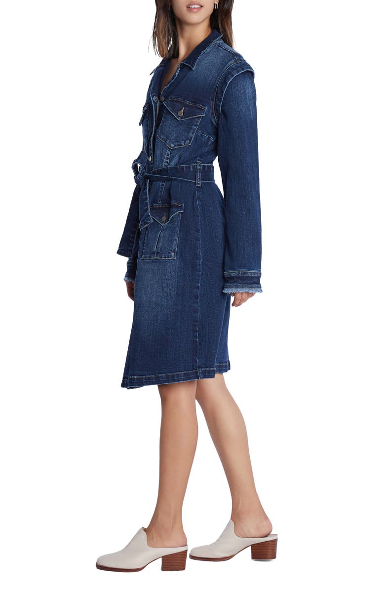 Wash Lab Denim Road Trip Long Sleeve Denim Dress, Alternate, color, Soft Blue