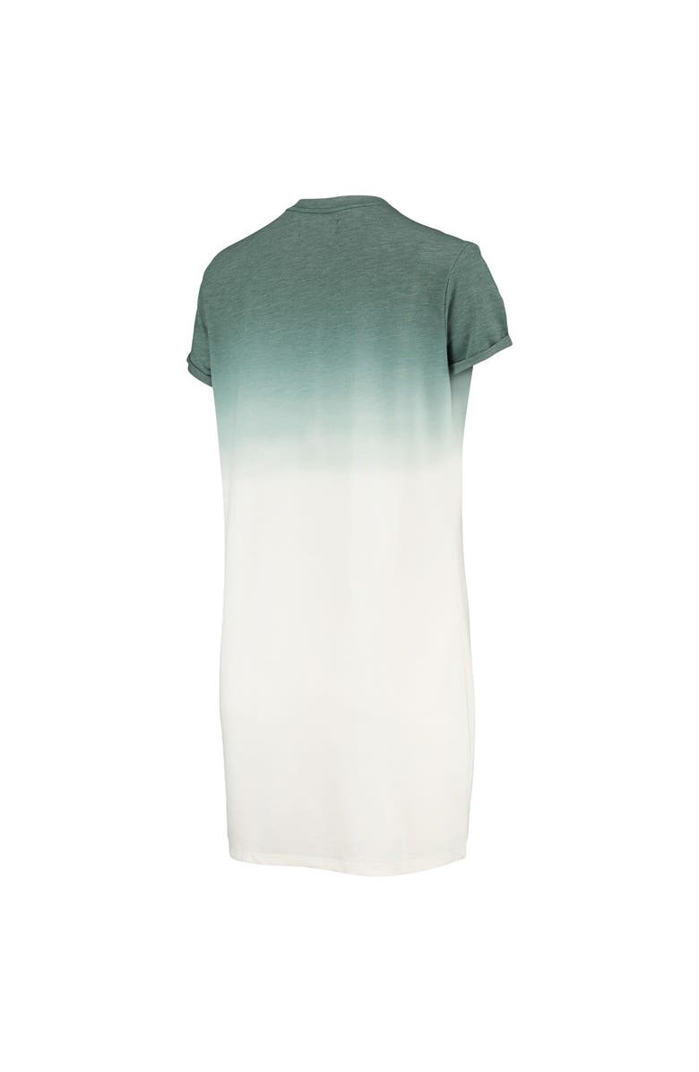Junk Food Women's Junk Food Heathered Green/White Green Bay Packers Ombre Tri-Blend T-Shirt Dress, Alternate, color, 