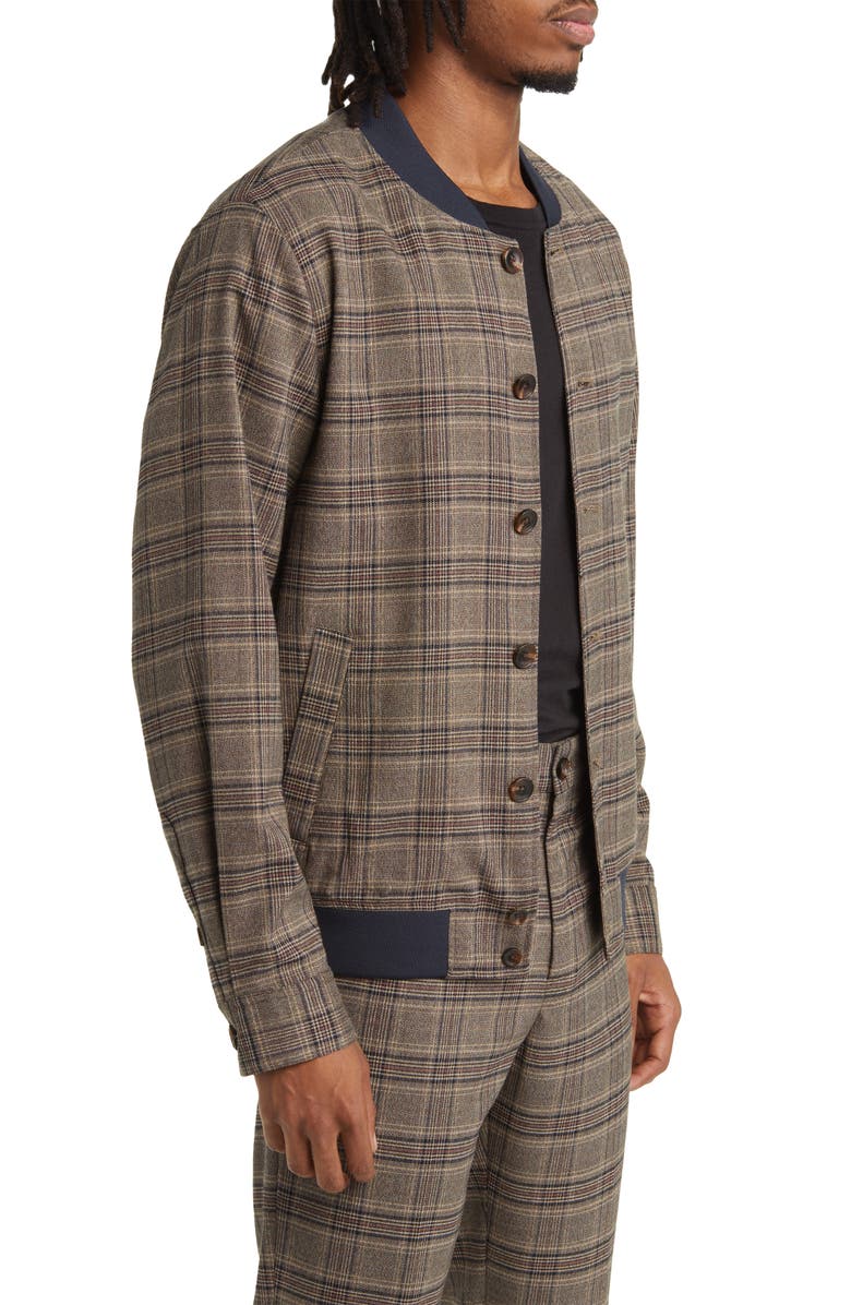 Scotch & Soda Vibrato Plaid Bomber Jacket, Alternate, color, 