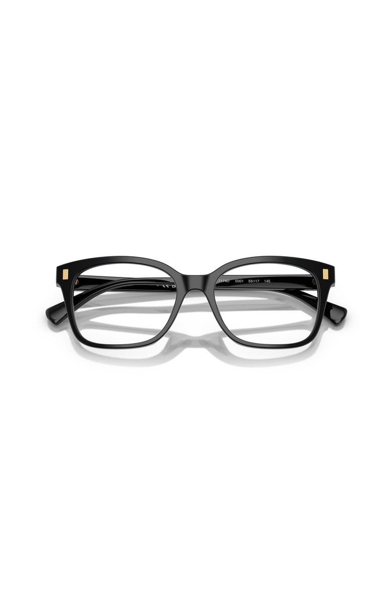 RALPH 55mm Rectangle optical glasses, Alternate, color, Black