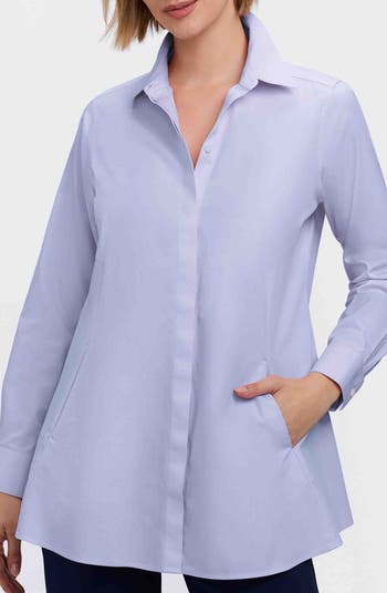 Foxcroft Cici Non-Iron Tunic Blouse | Nordstrom