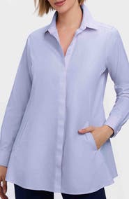 Foxcroft Cici Non-Iron Tunic Blouse
